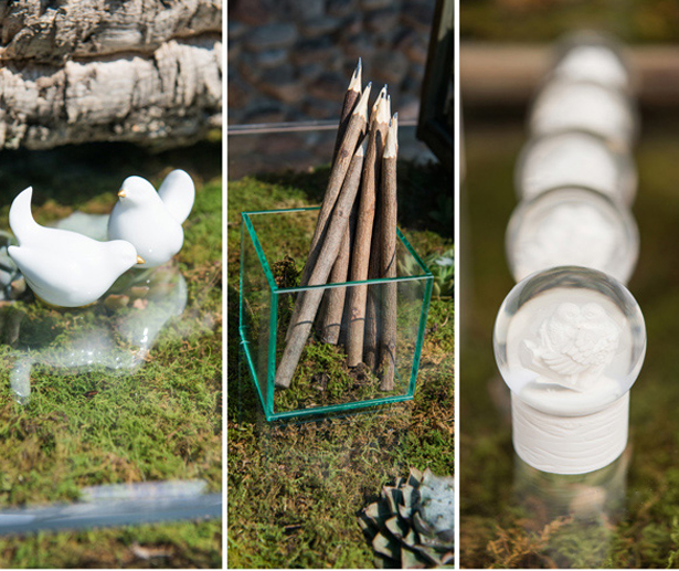 Woodland wedding favours 