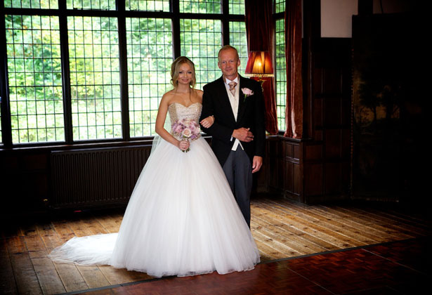 Bride with her father