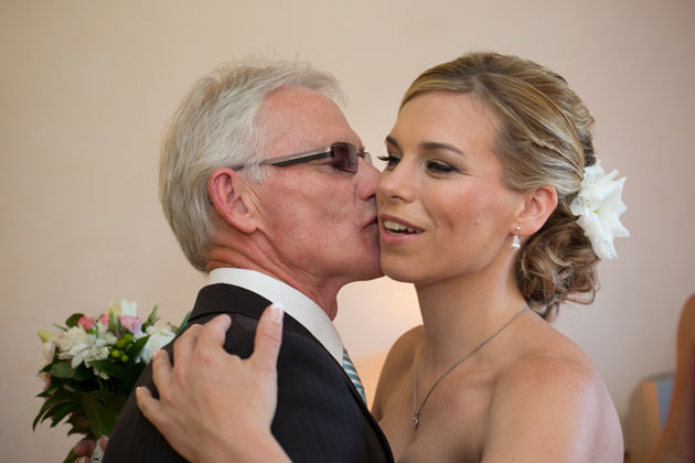 Bride with her father 