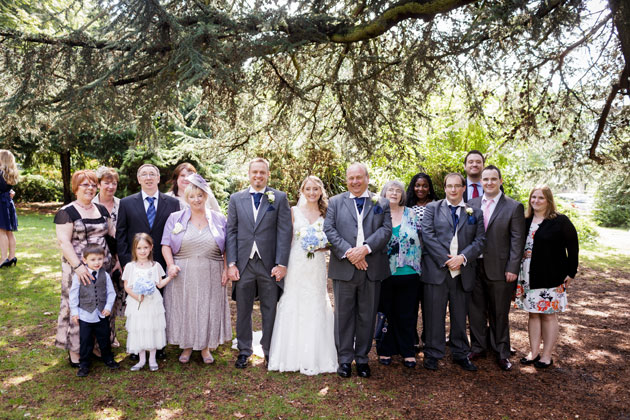 The newlyweds with their family by Douglas Fry