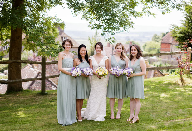 The bride with her bridesmaids by Douglas Fry Photography 