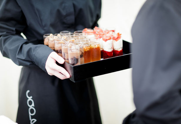 Trio of wedding desserts    