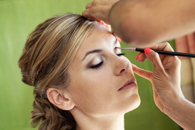 Bride getting ready for her big day