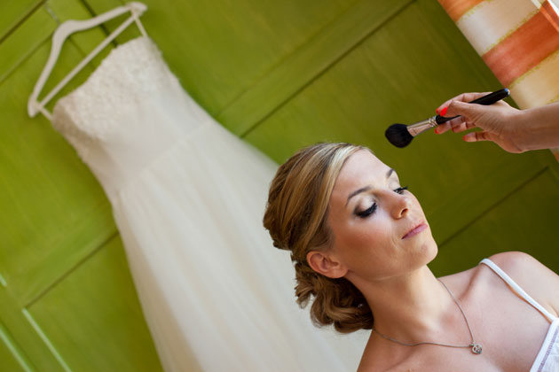 Bride getting ready for her big day