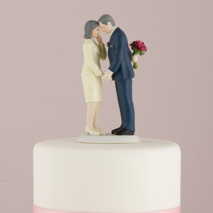 "Still In Love" Mature Couple Figurine - Older Married Couple Cake Topper | Confetti.co.uk