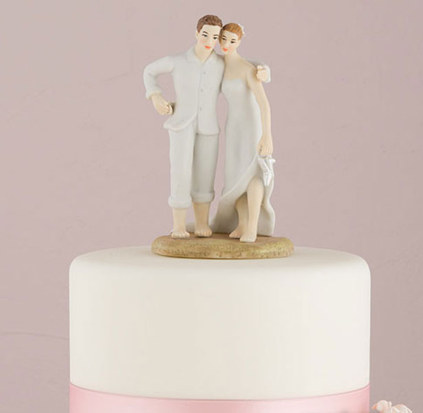  Beach Bride and Groom Cake Topper