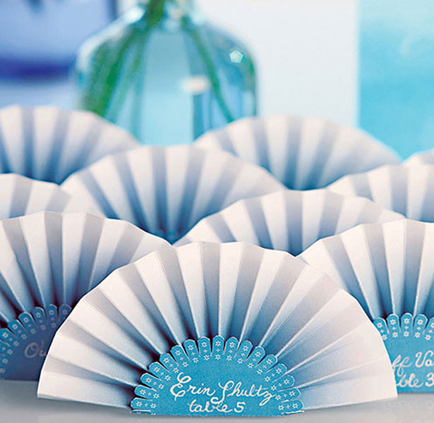  Paper Fan Place Card