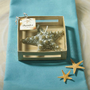 Mini starfish candle favour