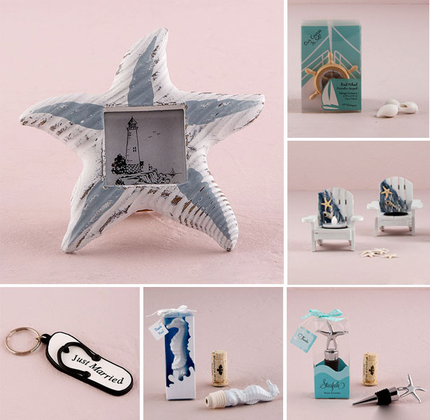 Beach wedding favours