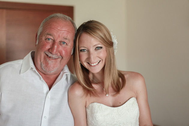 Bride with her father 