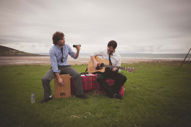 Acoustic music  outside the tipi