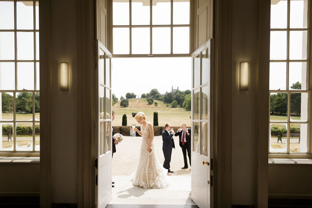 Bride in her Kristina Viirpalu dress 