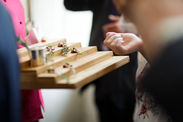 Canapés after the ceremony  