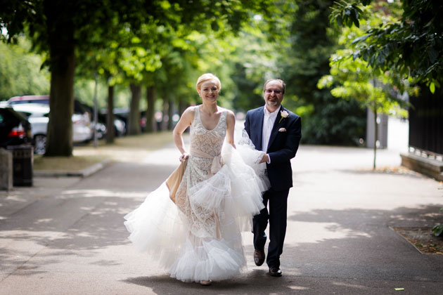 The newlyweds out in London 