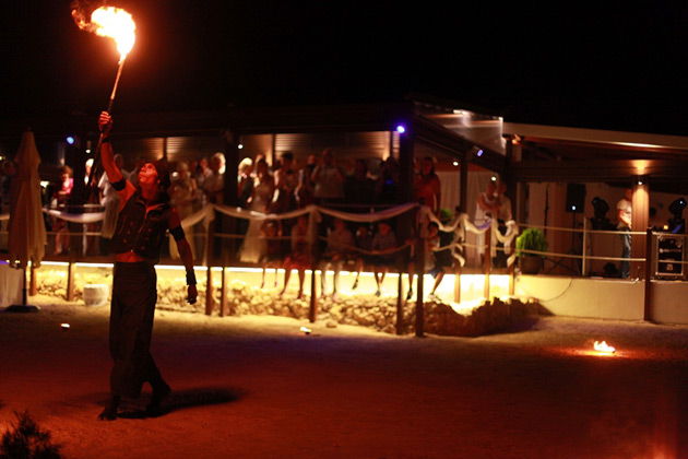 Fire dancer wedding entertainers 