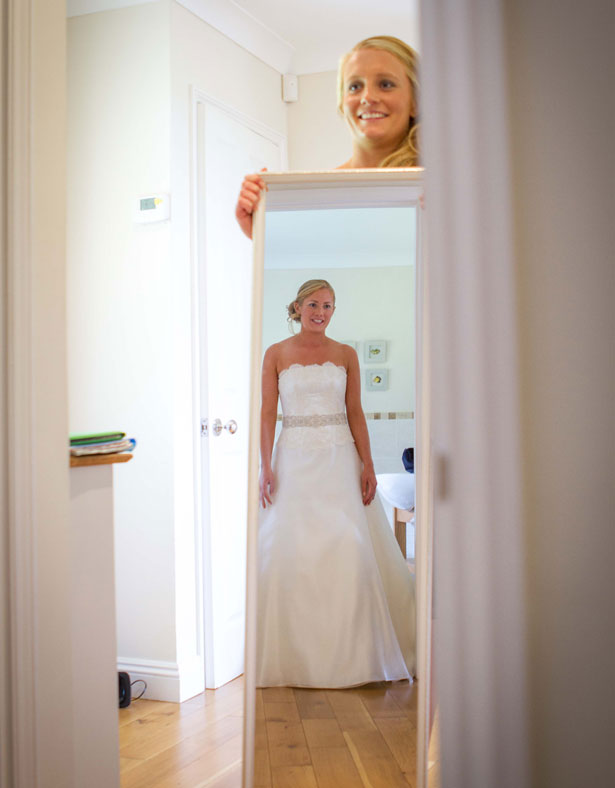 Bride in her Ritva Westenius dress