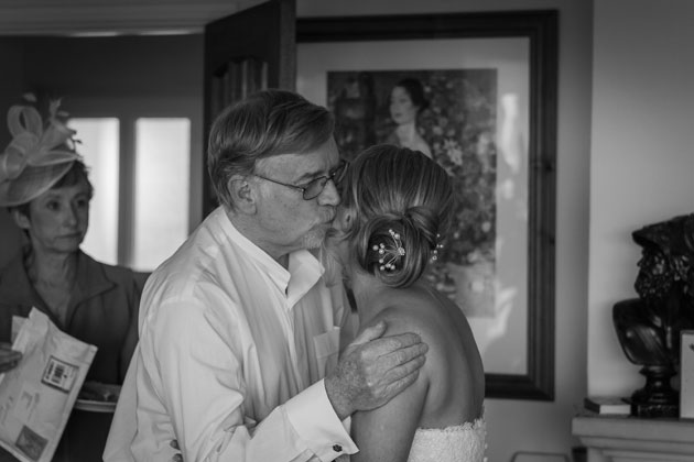 Father of the bride with his daughter      