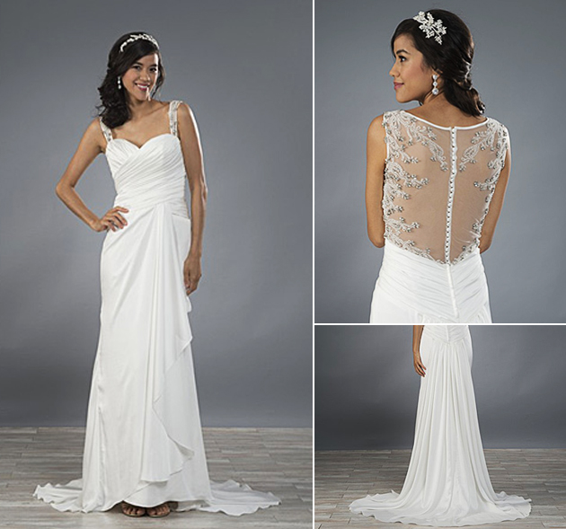 Alfred Angelo Style 2480 - Sheer and Sparkly Backs