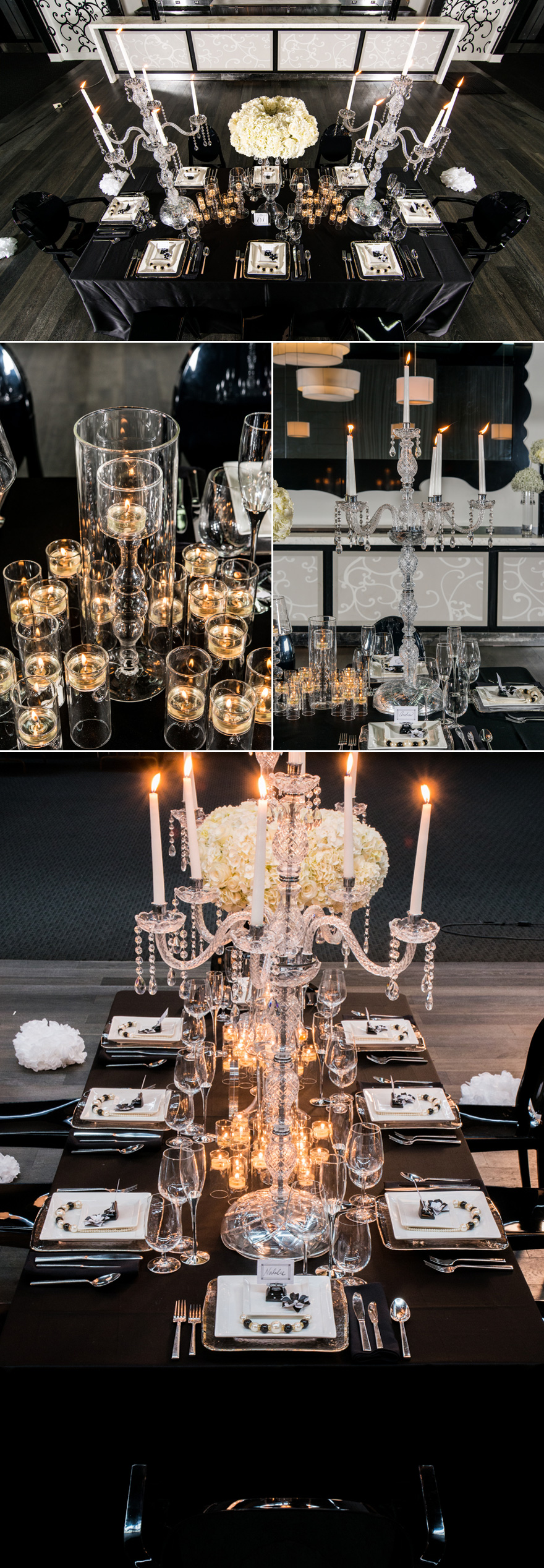 Crystal Glass Candelabra Glamorous Luxury Wedding Decor | Confetti.co.uk