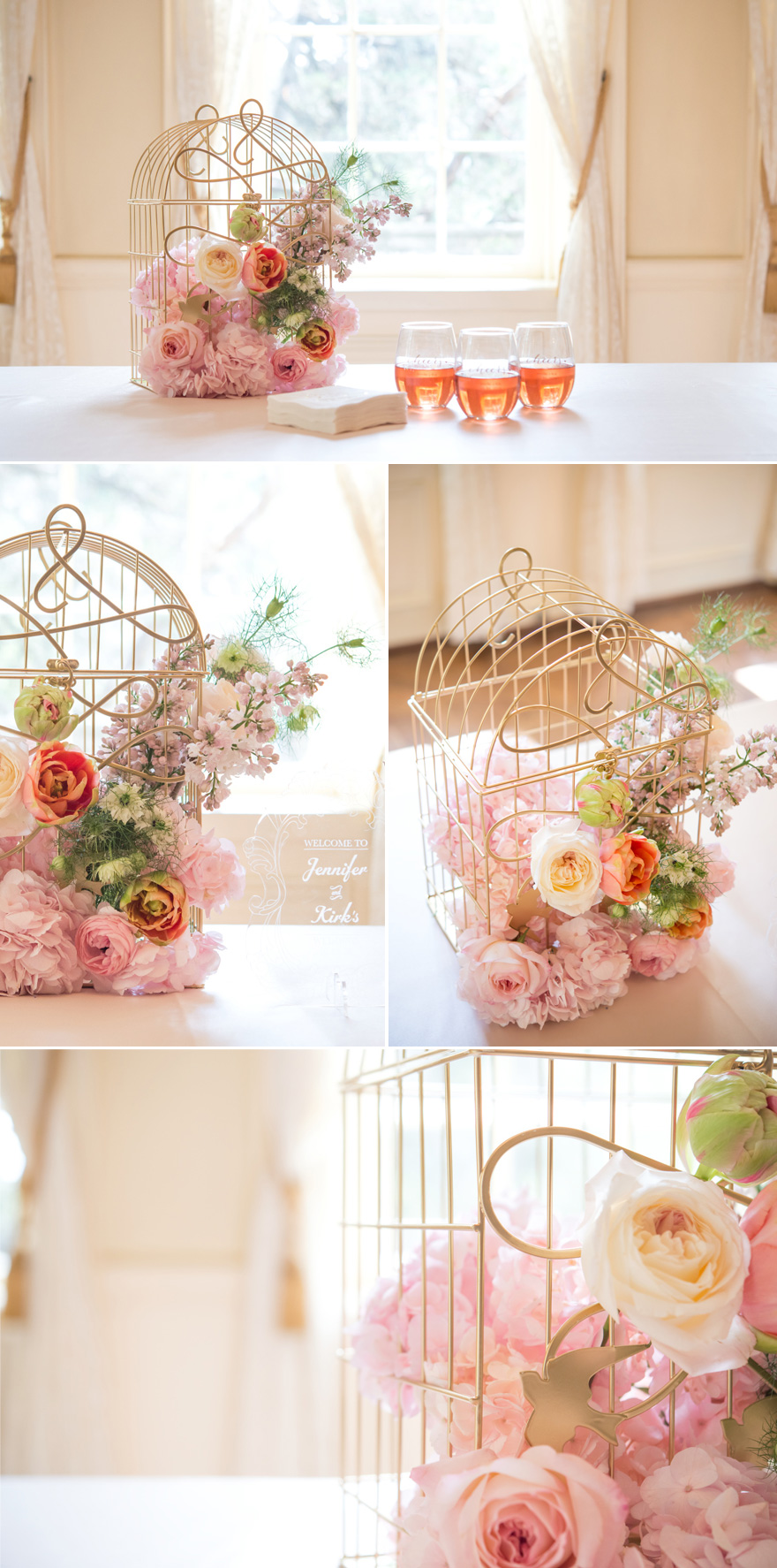 Decorative birdcage with flowers | Confetti.co.uk