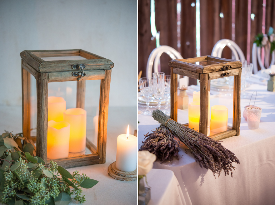 Rustic Wood and Glass Box Wedding Centrepiece | Confetti.co.uk