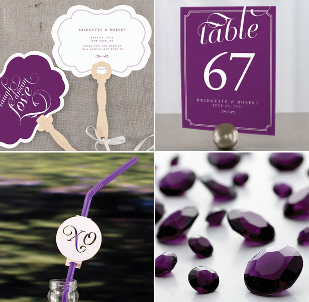 Collection of Purple Reception Decoration 