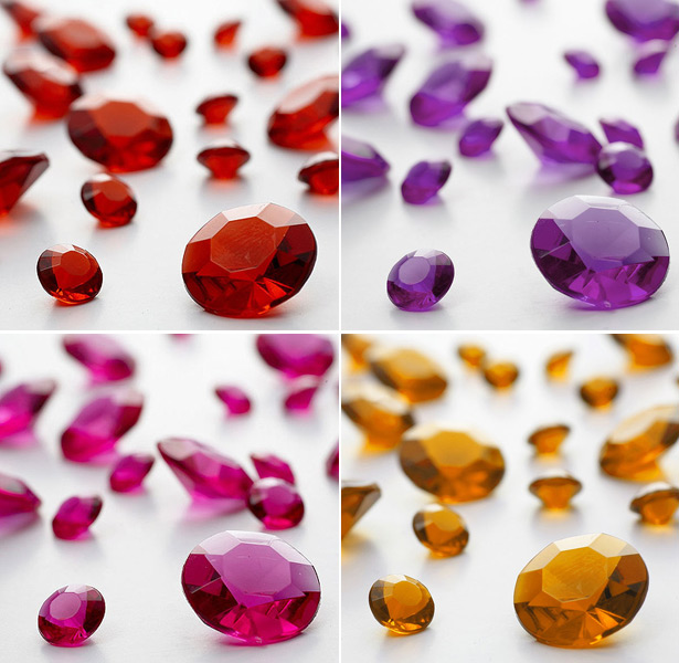 Coloured Table Gems