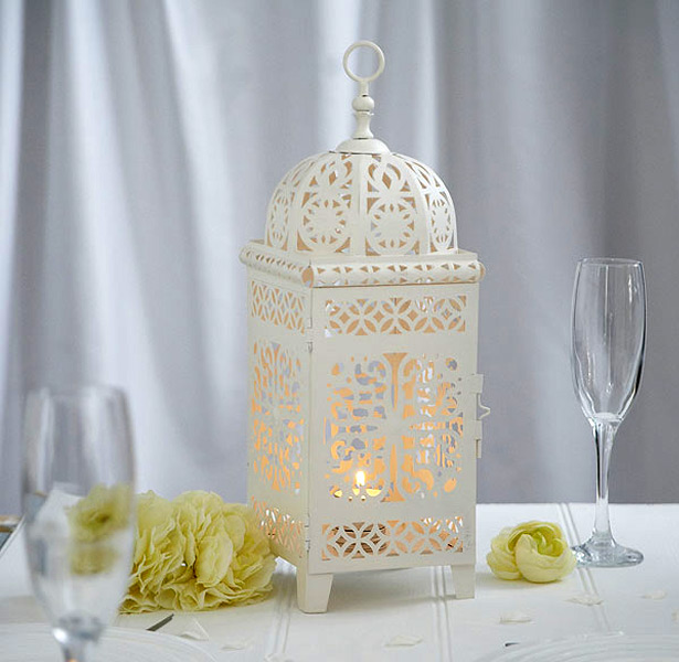 Ivory Moroccan Lanterns   