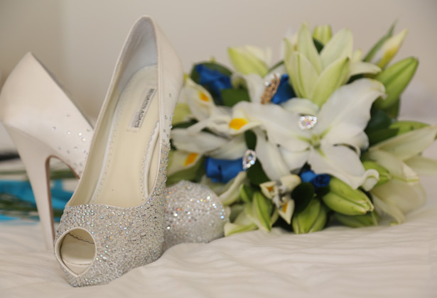 Diamante Benjamin Adams pep toe wedding shoes 