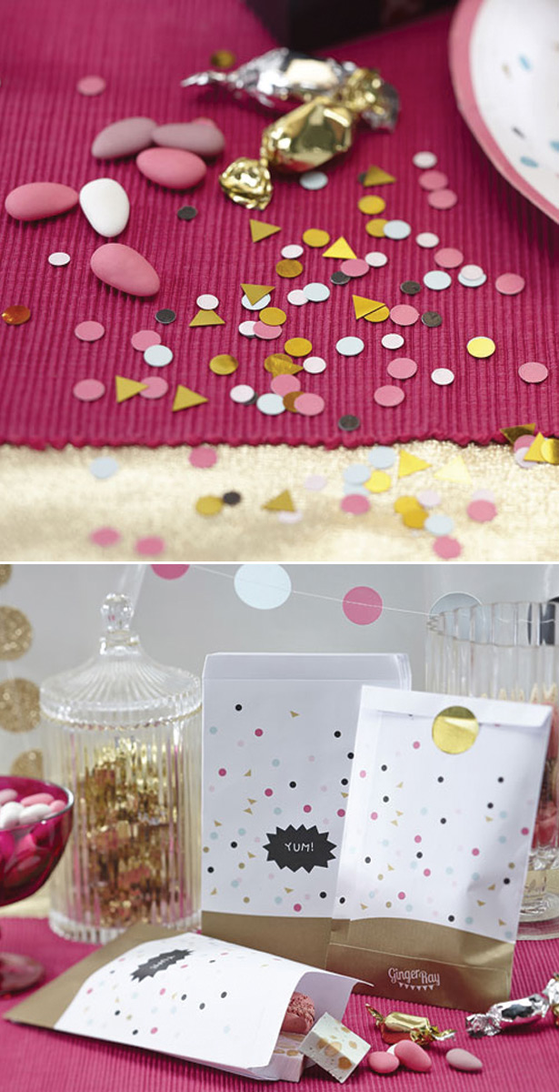 Table Confettil and Party Bags