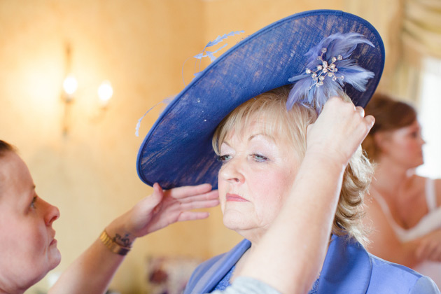 Mother of the bride getting ready for the big day 