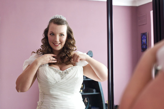 The bride getting ready for her big day 