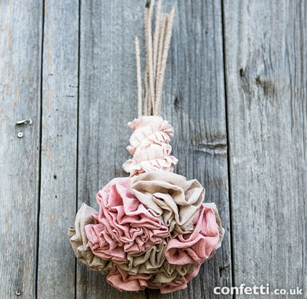 Fabric Wedding Bouquet         