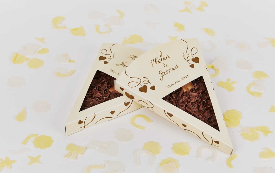 Chocolate wedding favours