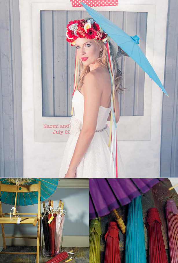 Coloured Wedding Parasol