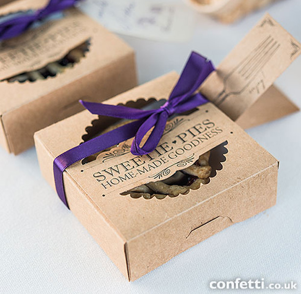 Homemade Pie Wedding Favours    