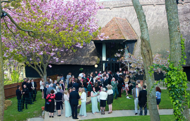 Wedding reception at the Thatched barn 