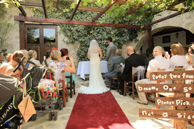 The wedding ceremony 