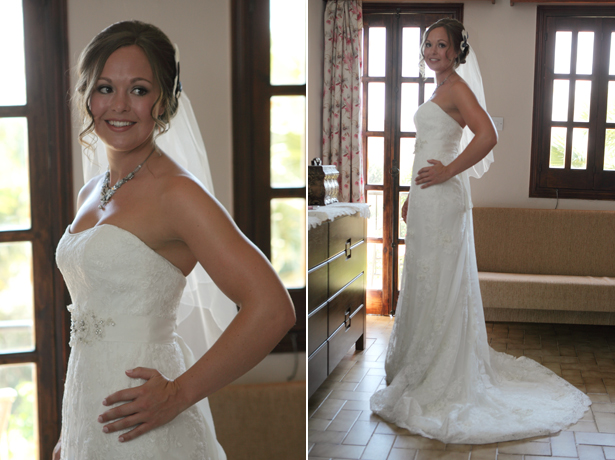 White, lace Maggie Sottero dress