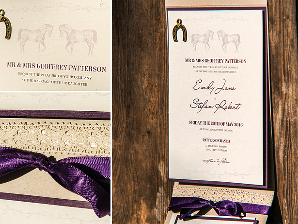 Stationery Equestrian Love Wedding Invitation Ensemble