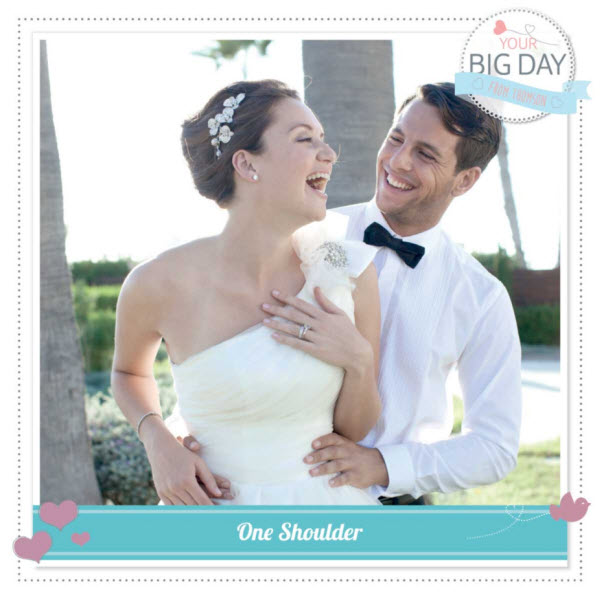 Thomson's #YourBigDay - One Shoulder Style