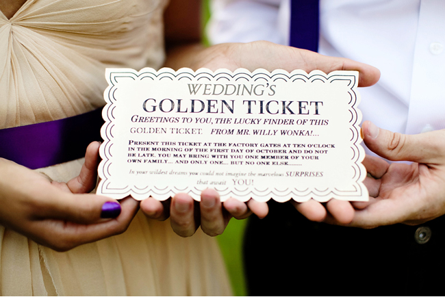 Green wedding shoes golden ticket candy sweetie 