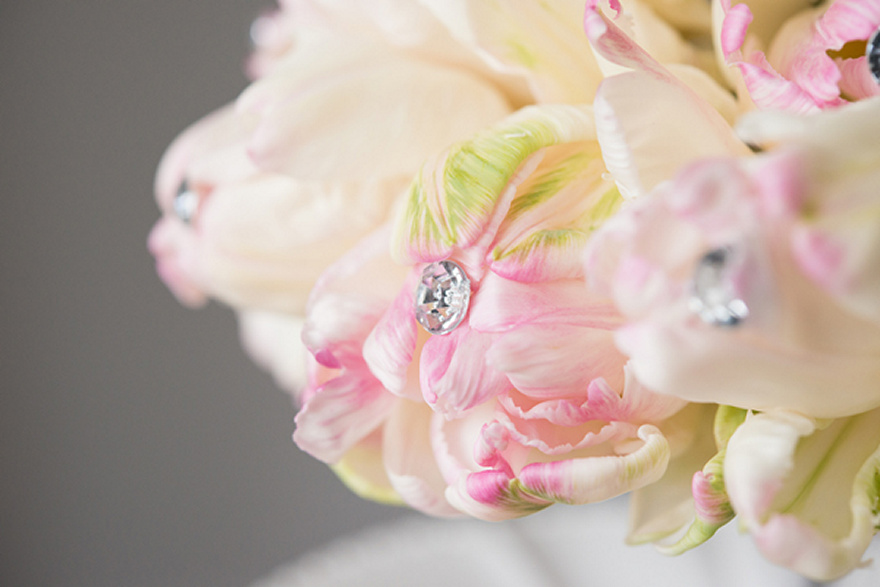 Sparkling Pink and Cream Flower Bouquet | Confetti.co.uk