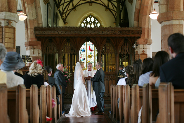 Intimate church wedding ceremony in Devon| Confetti.co.uk