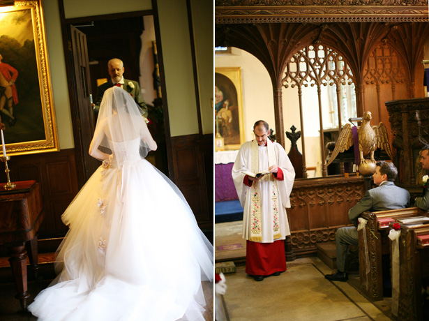 Bride on her way to the ceremony | Confetti.co.uk