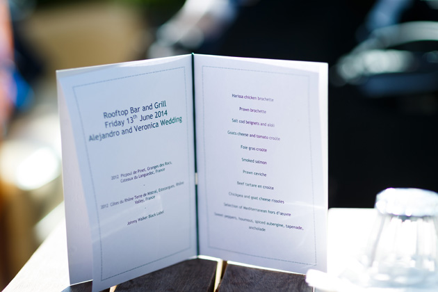 Wedding breakfast menu | Confetti.co.uk