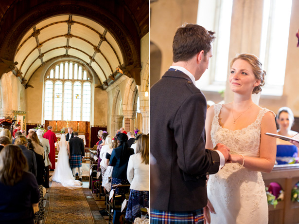 The happy couple saying their vows | Confetti.co.uk