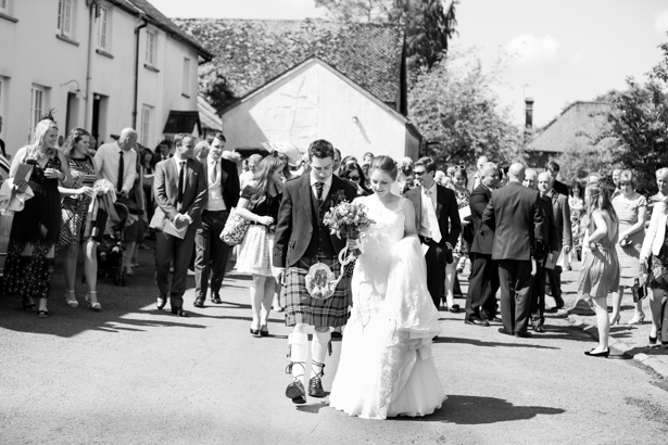 Black and white picture of the newlyweds | Confetti.co.uk