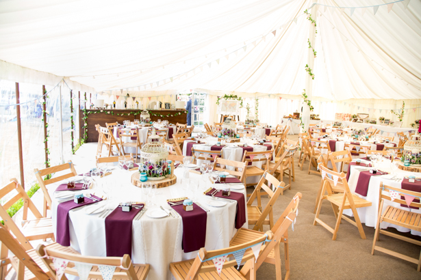 Rustic themed wedding in a marquee | Confetti.co.uk