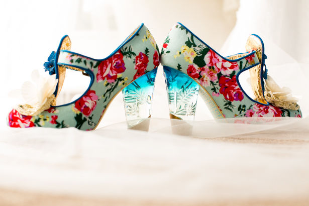 Floral wedding shoes from  Irregular Choice |Confetti.co.uk